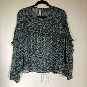 Anthropologie Sunday in Brooklyn Floral Blouse